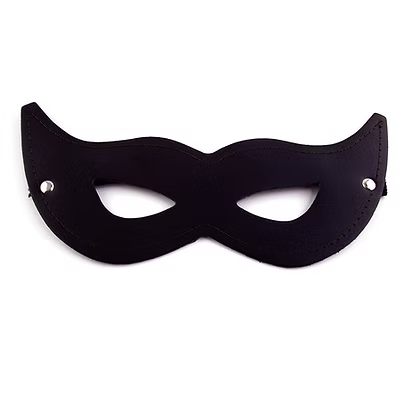 Rouge Leather Cat Mask Black