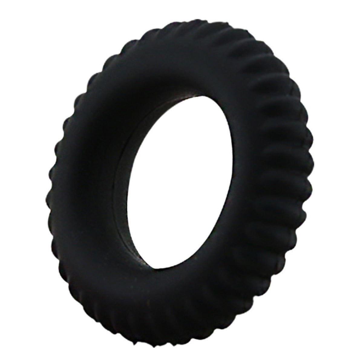 Pretty Love Titan Silicone Cock Ring 1 Black angled view