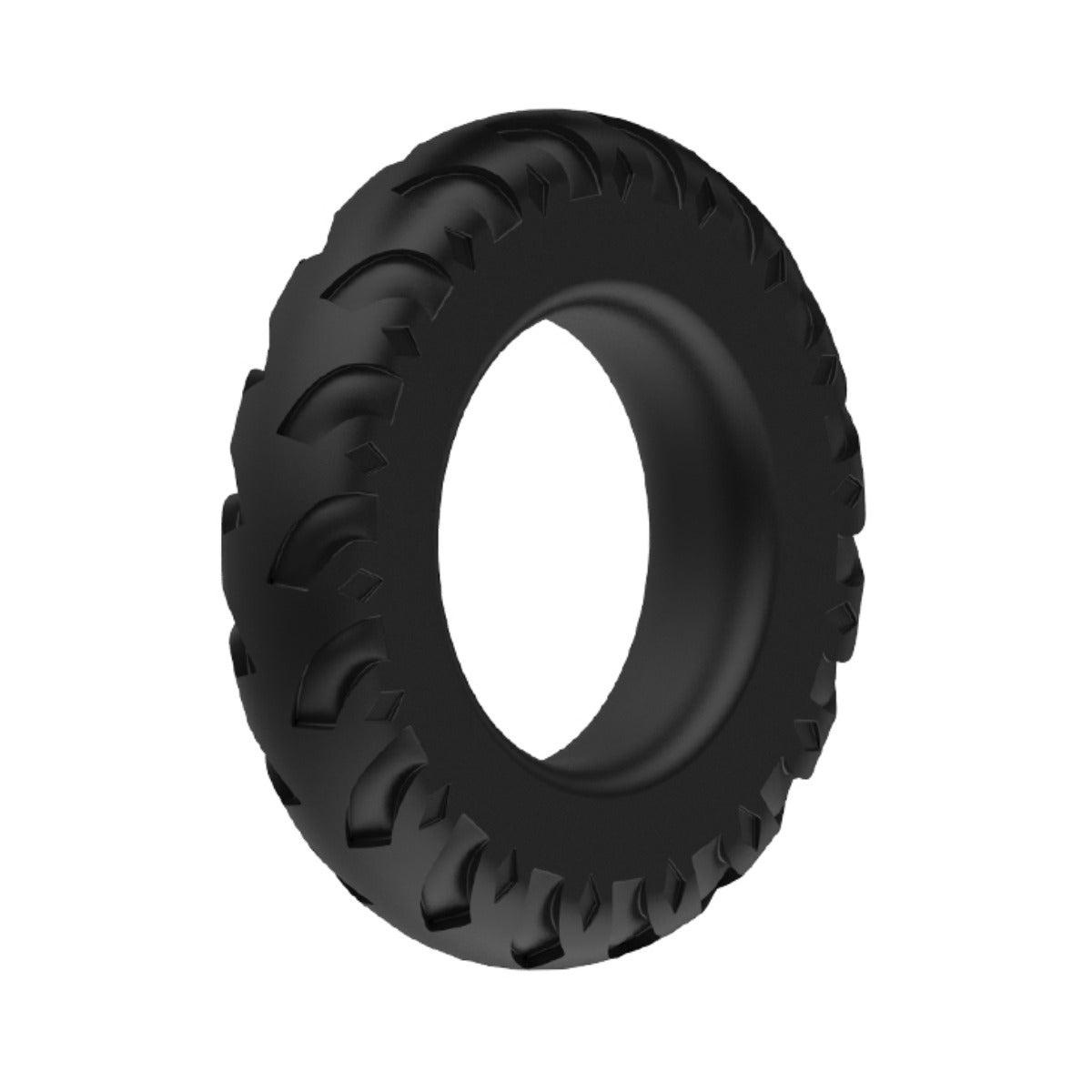 Pretty Love Titan Silicone Cock Ring 3 Black angled view