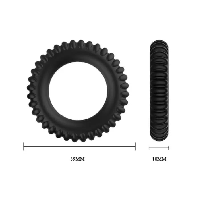 Pretty Love Titan Silicone Cock Ring Set dimensions of ring 2