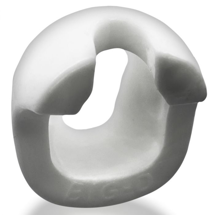 Big-D Shaft Grip Cockring White (8070761677039)