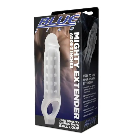 Blue Line Mighty Extender Cock Extension packaging