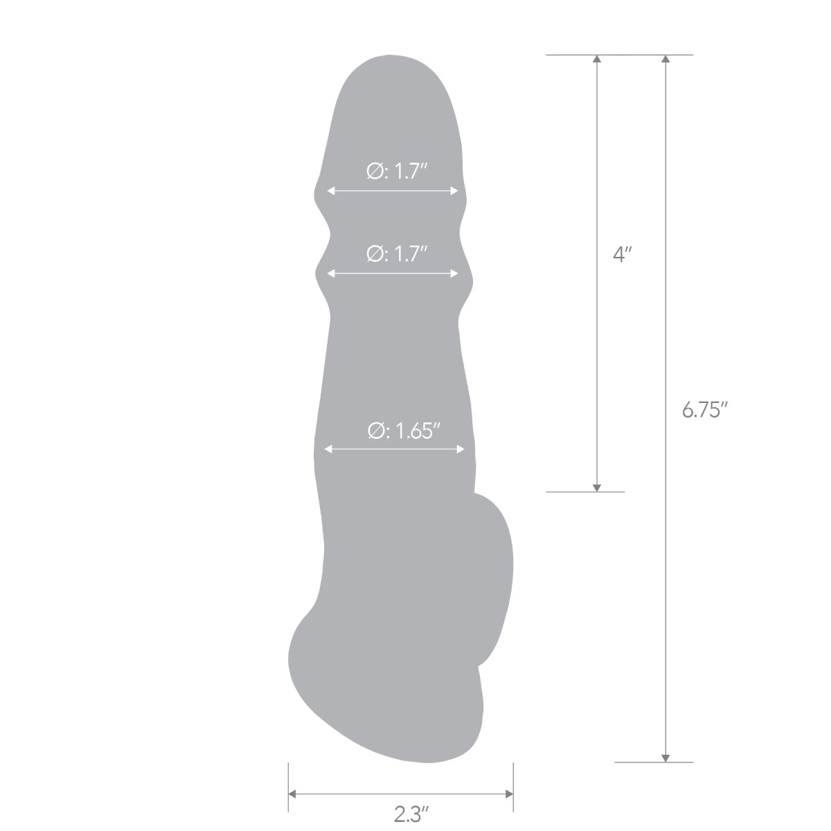 Blue Line Girthy Penis Enhancing Extender Sleeve 6.75 (8253280223471)