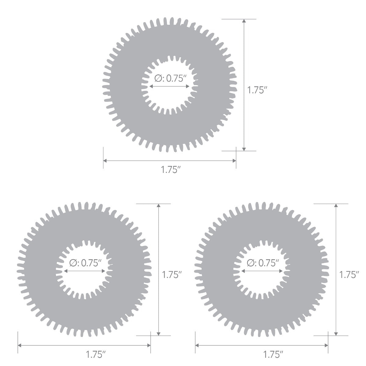 Blue Line 3 Pack Ultra Stimulating Stretch Cock Rings (8253245456623)