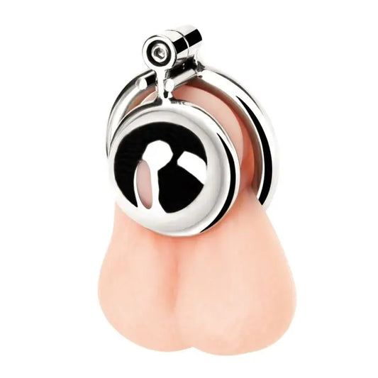 Blue Line Mini Cock Micro Cage on display model