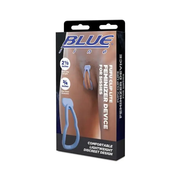 Blueline Fufu Clip Lite Feminizer Device for Sissies front packaging