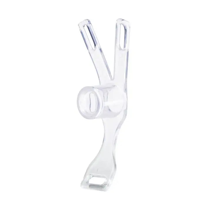 Blueline Piss-Thru Flying V translucent ABS inversion feminizer device front view
