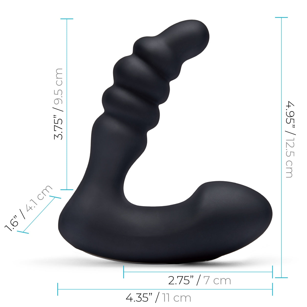 Blue Line Prodder Sphincter Training Remote Controlled Prostate Stimulator Butt Plug (8253291692271)