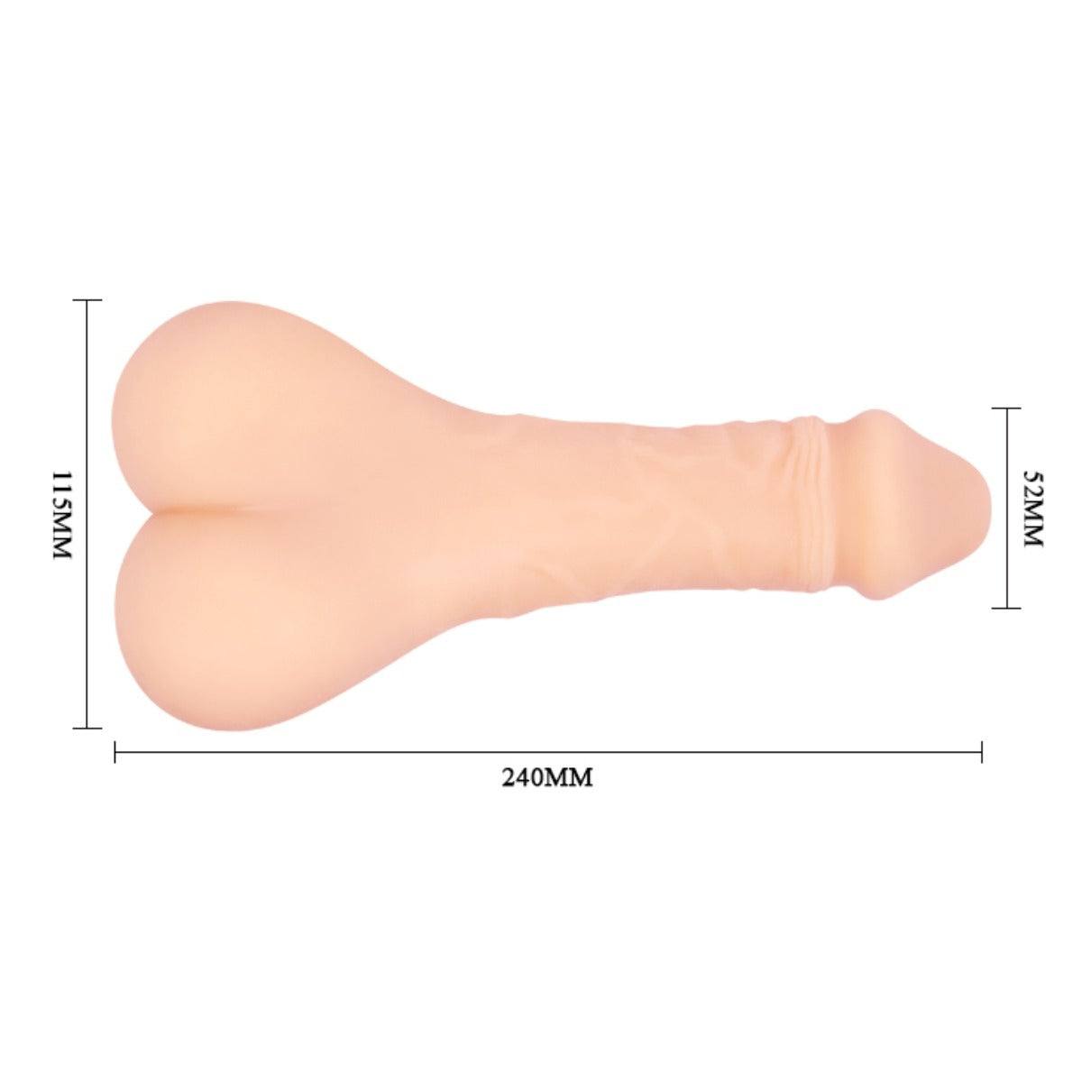 Pretty Love Baile Bigger Man Plus Penis Extender 9.5 Inches Flesh dimensions
