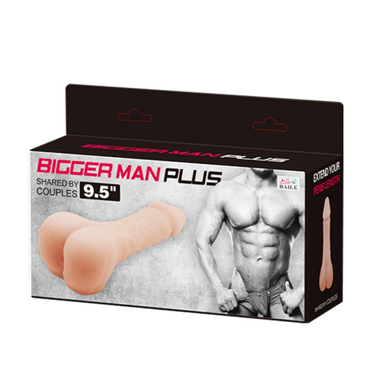 Pretty Love Baile Bigger Man Plus Penis Extender 9.5 Inches Flesh packaging