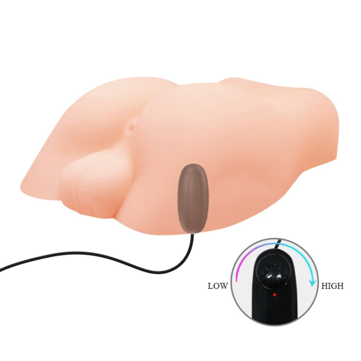 Pretty Love Temptation Bigger Male Vibrating Masturbator Pink showing vibration mode