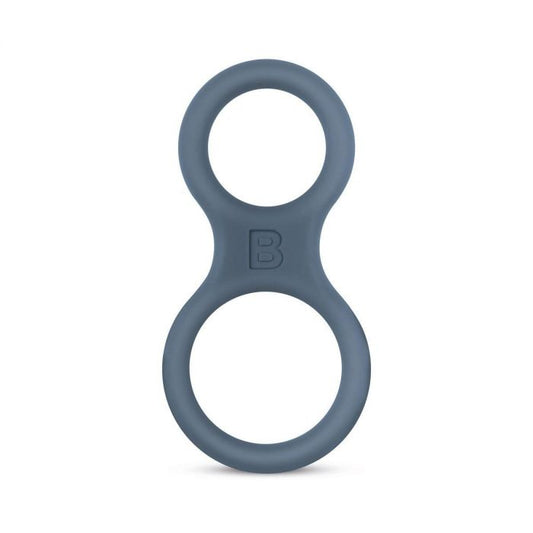 Silicone Cock Ring And Ball Stretcher Grey (8071424573679)