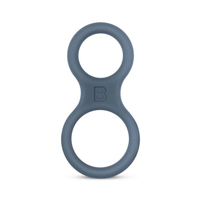 Silicone Cock Ring And Ball Stretcher Grey (8071424573679)