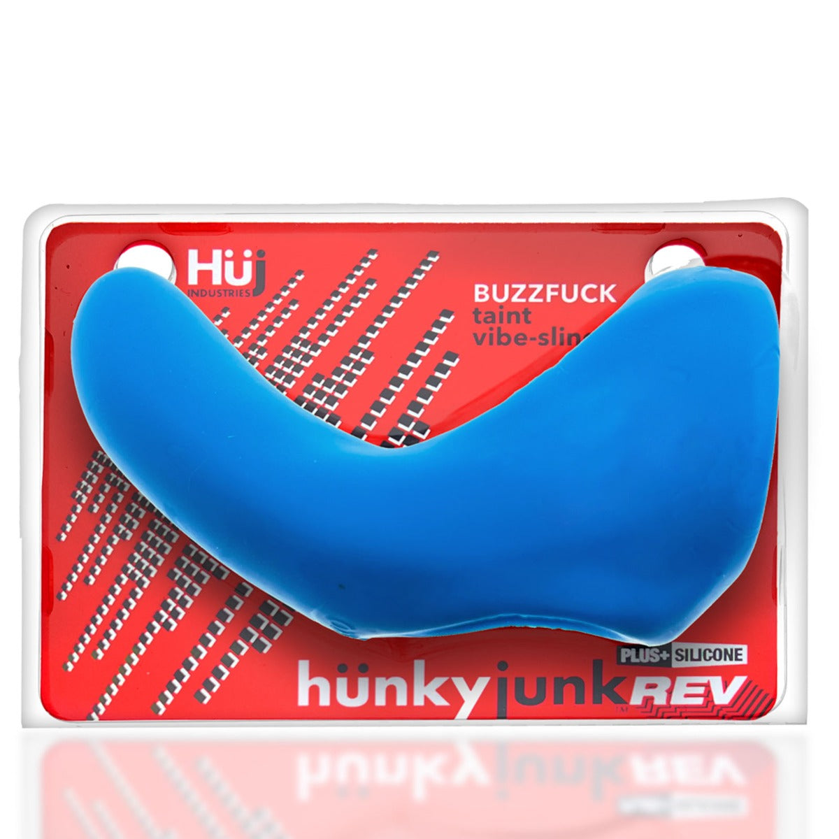 Buzzfuck Sling with Taint Vibe Vibrating Cock Ring Teal Ice (8075343462639)