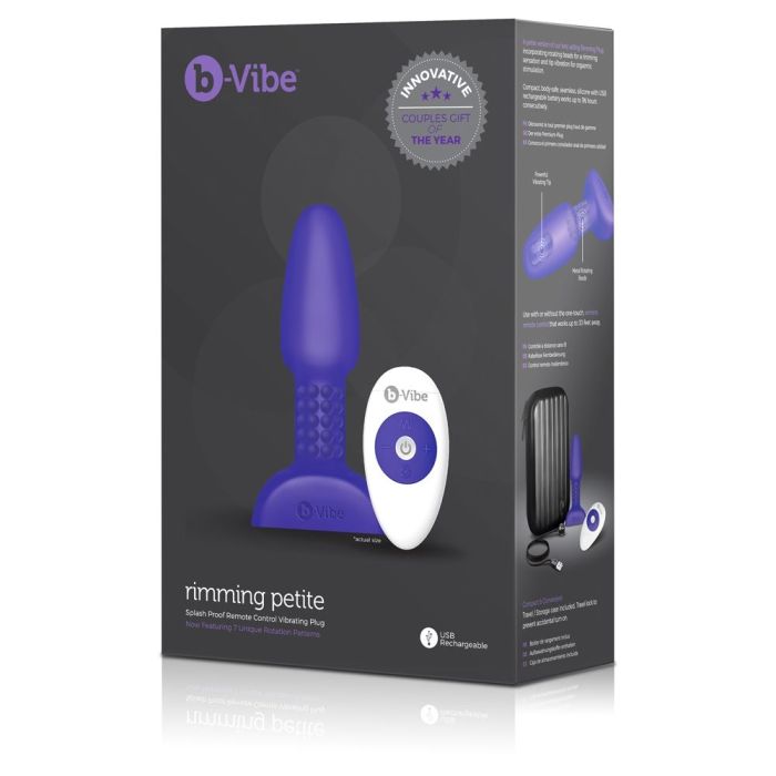 b-Vibe Rimming Plug Petite Purple