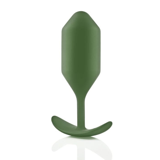 b-Vibe Snug Plug 4 Vibrating Butt Plug Army Green (8182546137327)