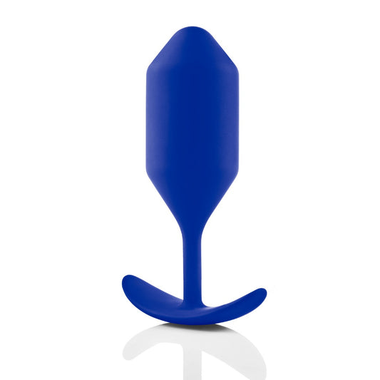 b-Vibe Snug Plug 4 Vibrating Butt Plug Navy Blue (8182549741807)