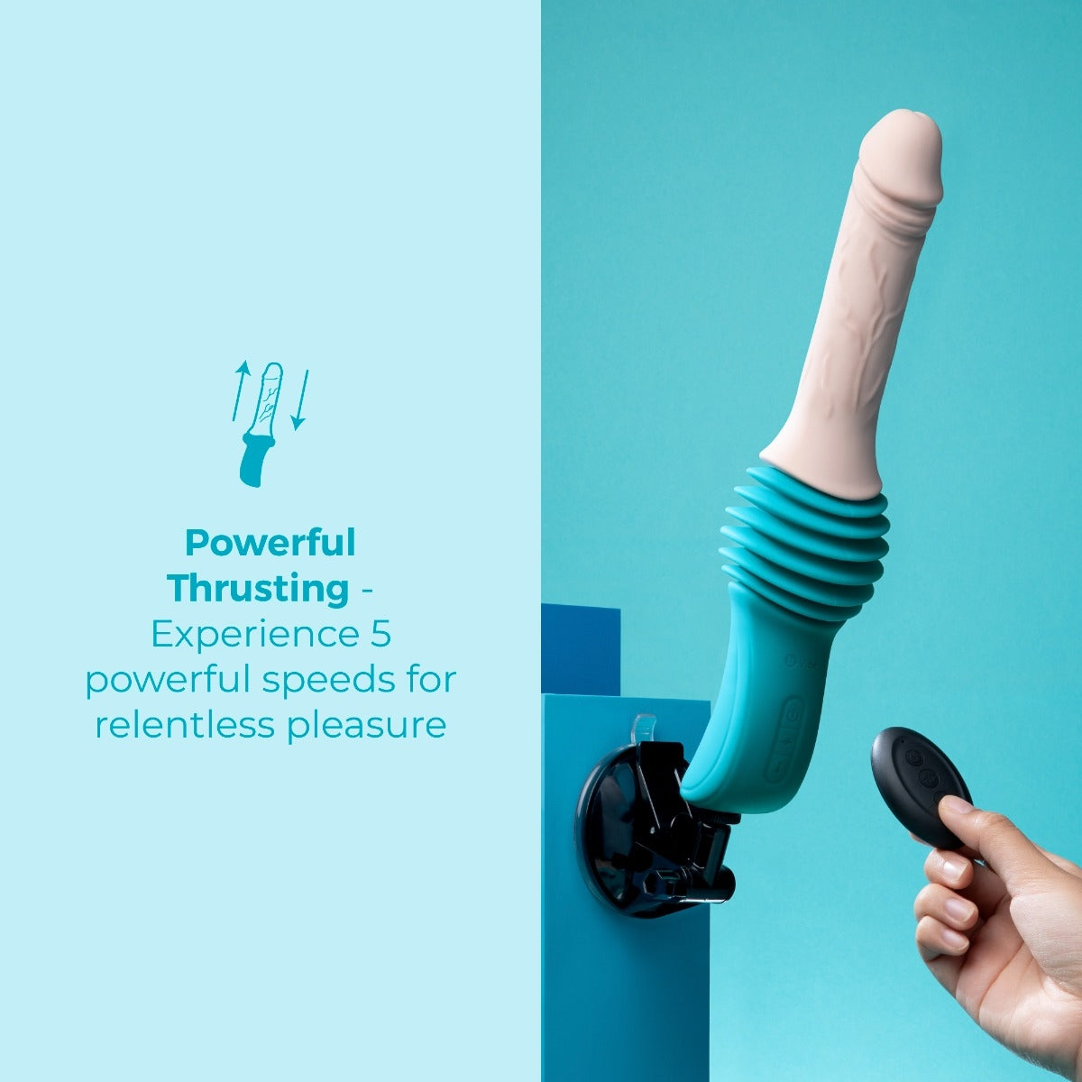 b-Vibe Thrusting Dildo Machine powerful thrusting