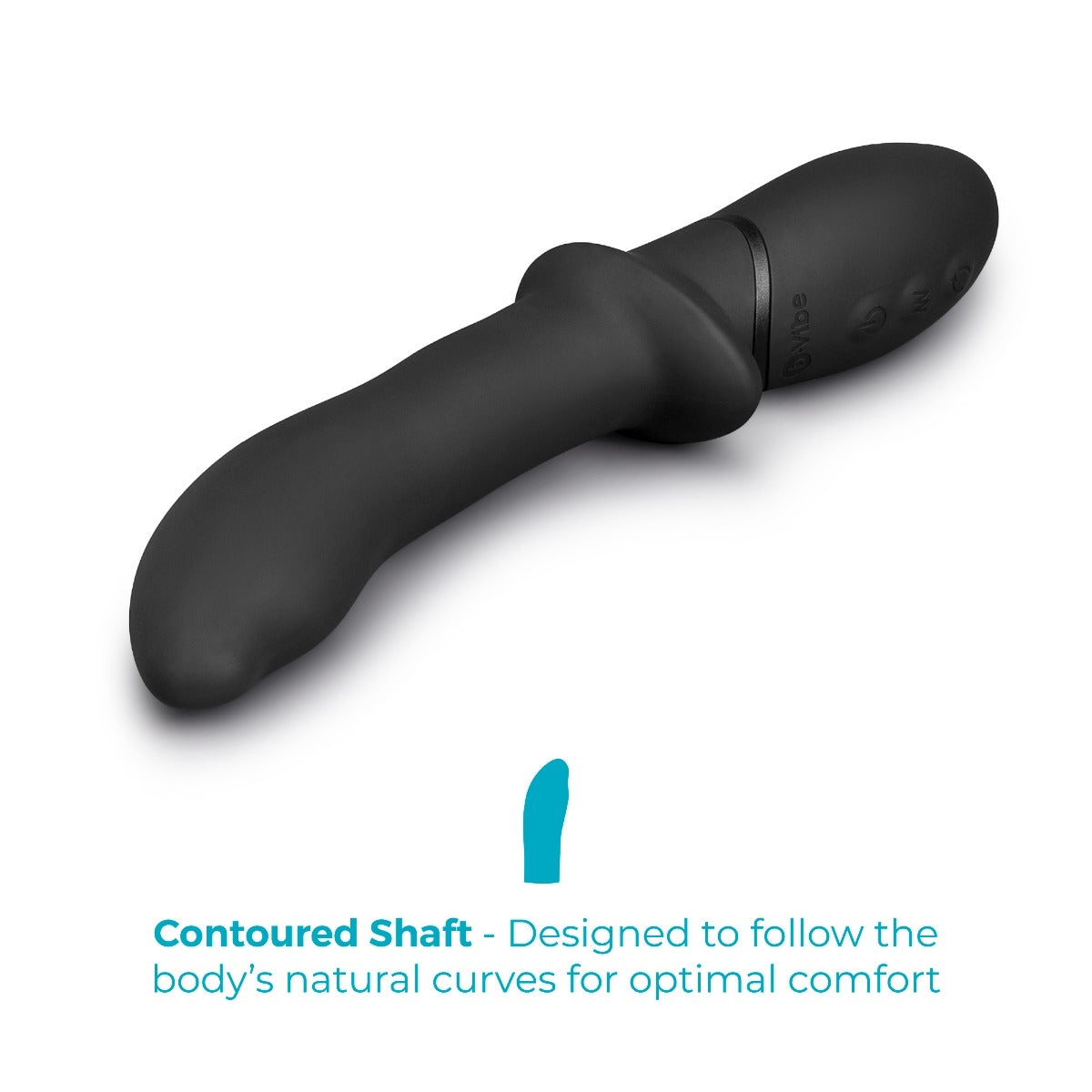 b-Vibe Rimming P-Spot Vibe Prostate Massager with contoured shaft