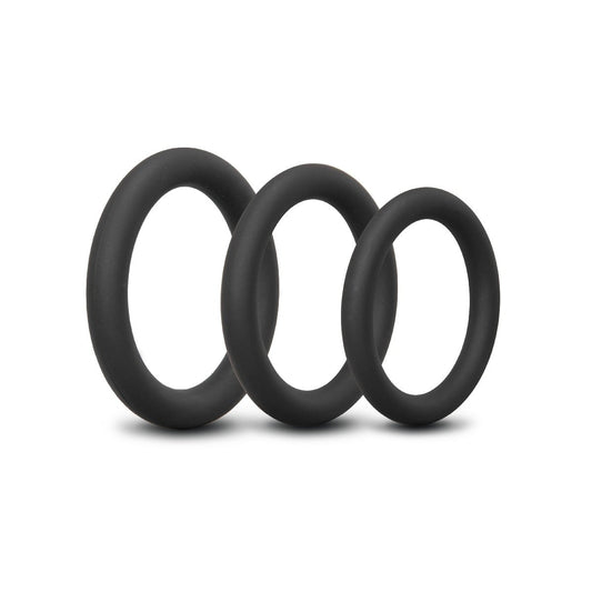 b-Vibe SNUG RING LITE - 3-PACK SNUG FIT SILICONE COCK RING