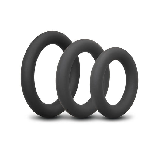 b-Vibe SNUG RING SWOLE - 3-PACK SNUG FIT THICK SILICONE COCK RING