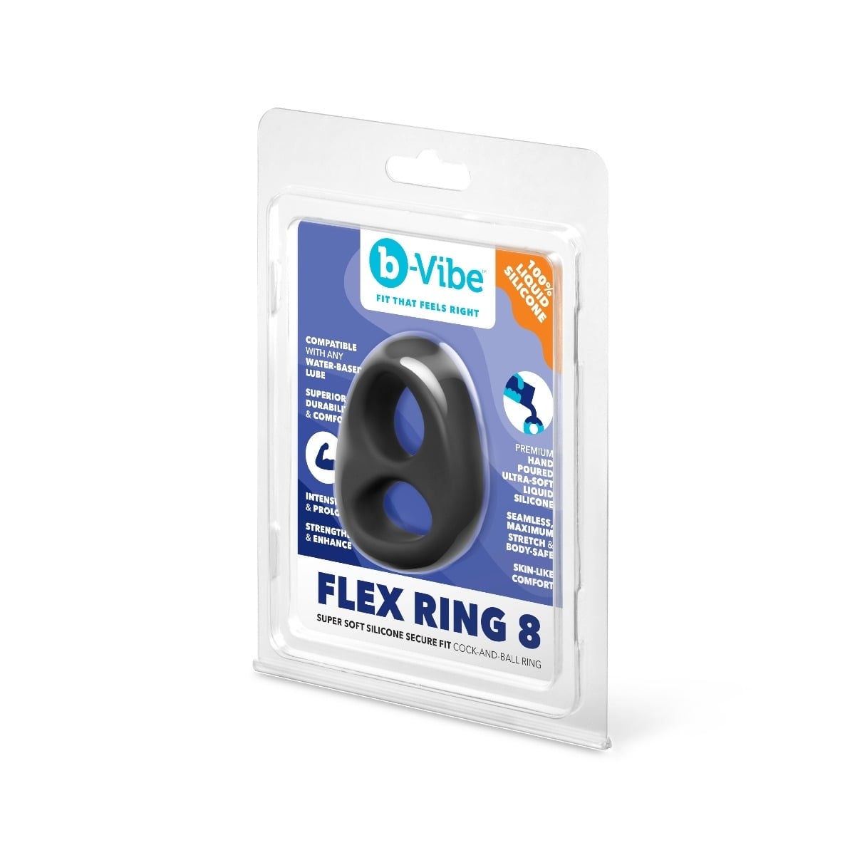 b-Vibe FLEX RING EIGHT - SILICONE COCK RING packaging