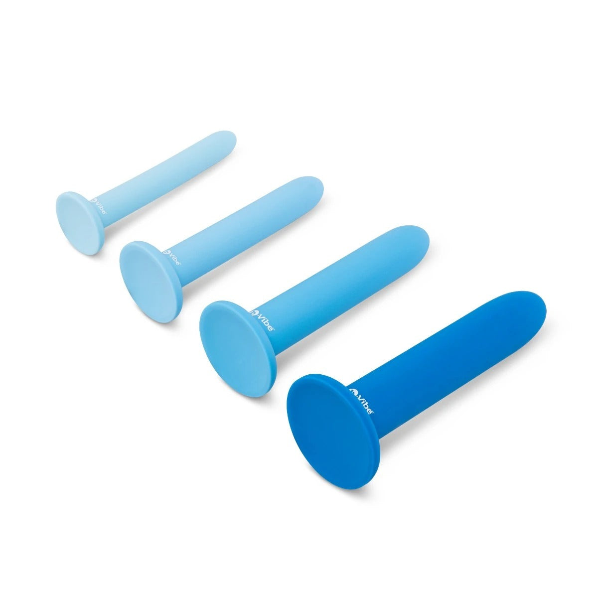 b-Vibe Anal Training 4 Piece Silicone Plug Set rear view