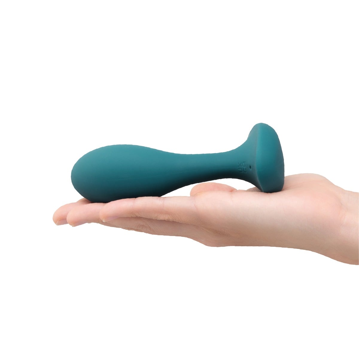 Hand holding b-Vibe essential vibing p-spot Vibrating Silicone Prostate Plug