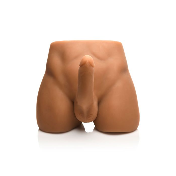 Jock Male Ass Masturbator with Poseable Dildo