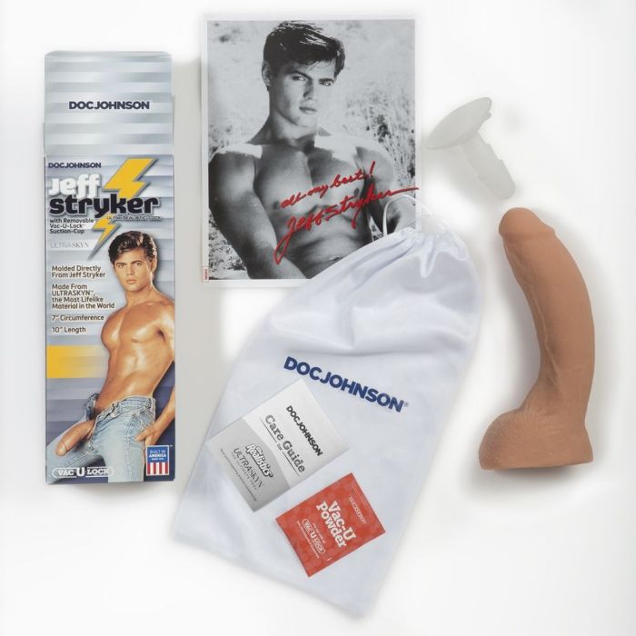 Doc Johnson Jeff Stryker Realistic Dildo with Vac-u-Lock Suction Cup 10"