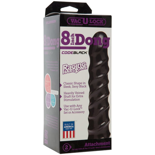 Doc Johnson Vac U Lock Codeblack Raging Hard Ons Black packaging
