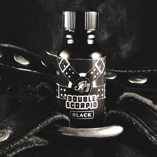 Double Scorpio Black Leather 10ml - Earthy Leather & Tobacco Isobutyl Nitrite Room Aroma | Poppers
