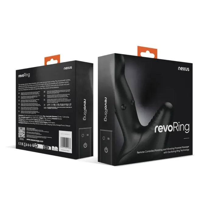 Nexus Revo Ring Rotating Prostate Massager front and back packaging