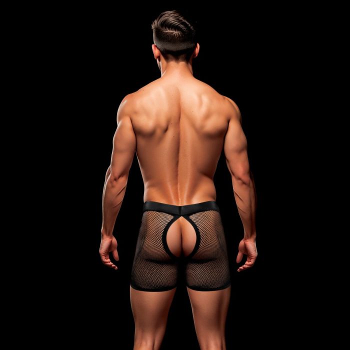 Envy Snap Down Mesh Boxer Brief Black/Red