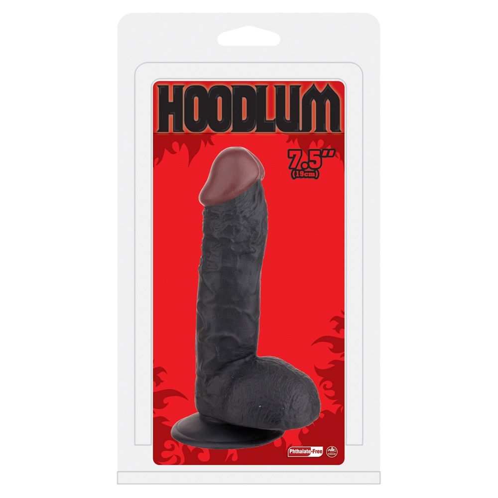 Nanma Realistic Dildo Black 7.5"