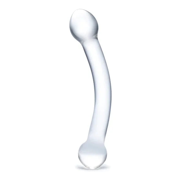 Glas Curved Glass G Spot Double Ended Dildo 7"