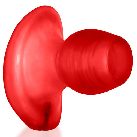 Oxballs Glowhole 1 Hollow Plug with LED insert Butt Plug Small Red Morph (8212621459695)