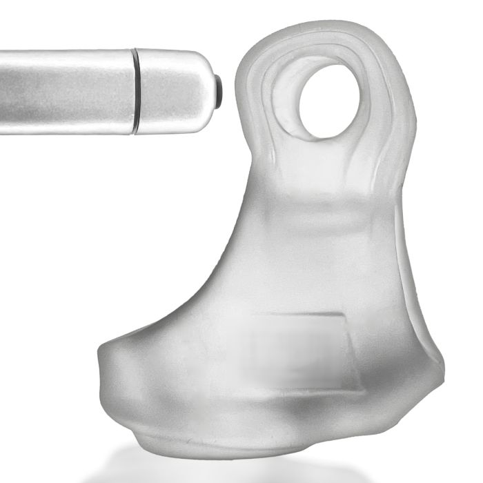 Oxballs Glowsling LED Cocksling Cock Ring Clear Ice