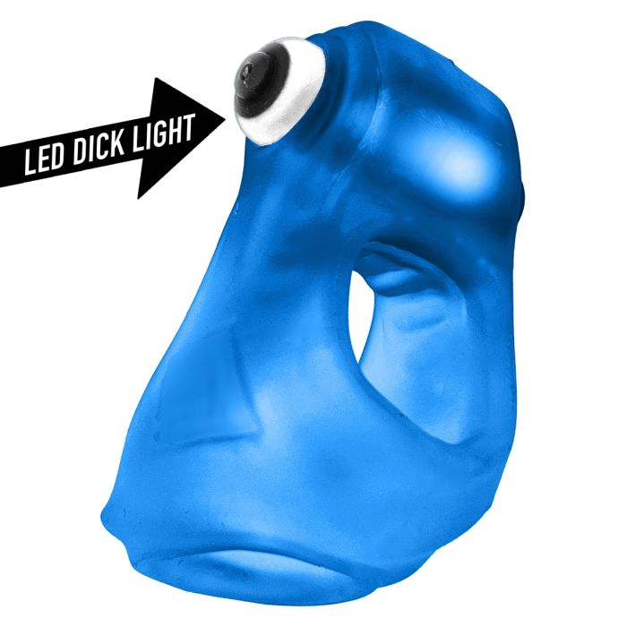 Oxballs Glowsling LED Cocksling Cock Ring Blue ice