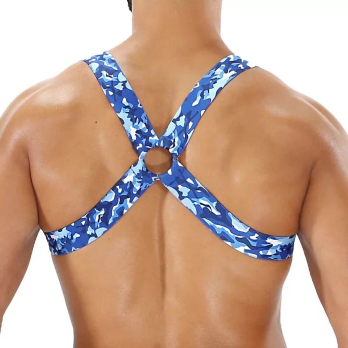 TOF Paris Elastic Chest Harness Blue Camo