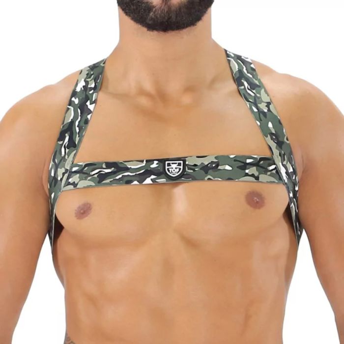 TOF Paris Elastic Chest Harness Khaki Camo