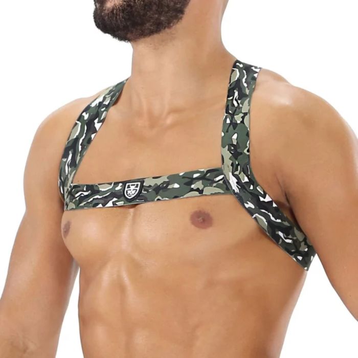 TOF Paris Elastic Chest Harness Khaki Camo