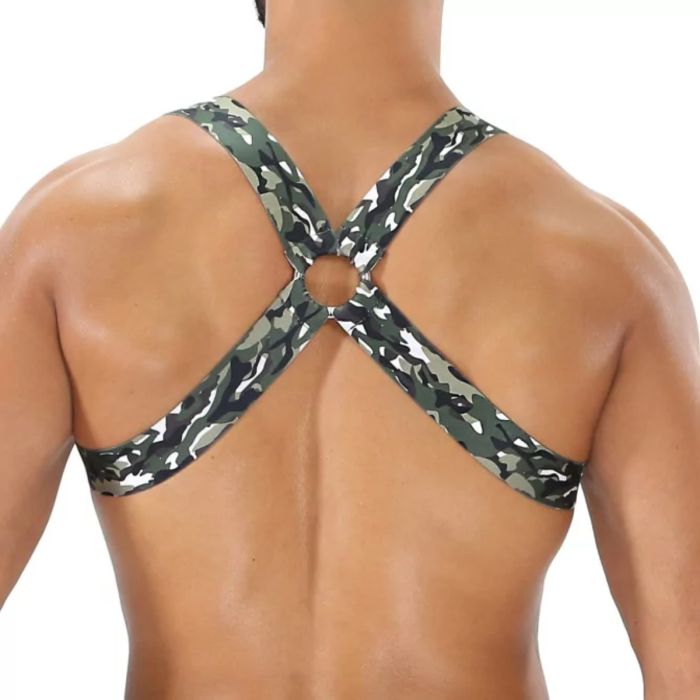 TOF Paris Elastic Chest Harness Khaki Camo