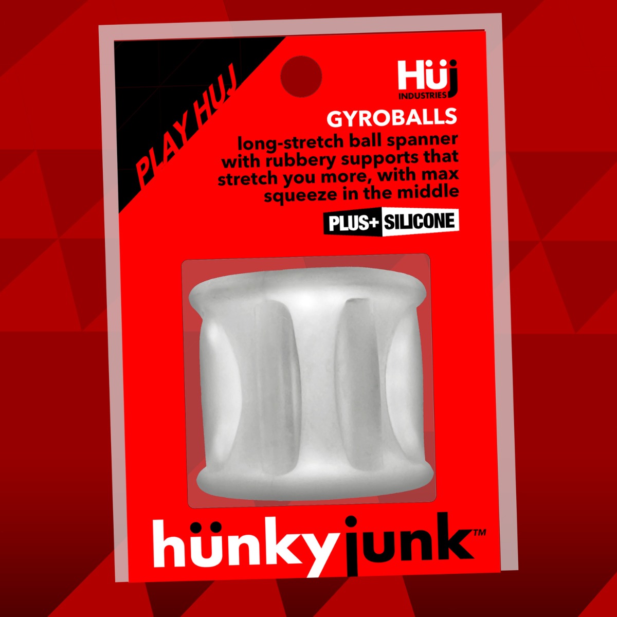 Hunkyjunk Gyroball Ball Stretcher Metallic Black (8124276670703)