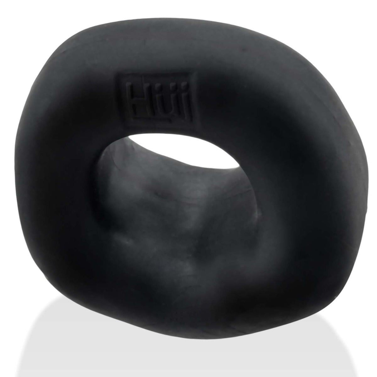Hünkyjunk Fit Bulge Padded Cock Ring Black Fog showing lower inside of ring