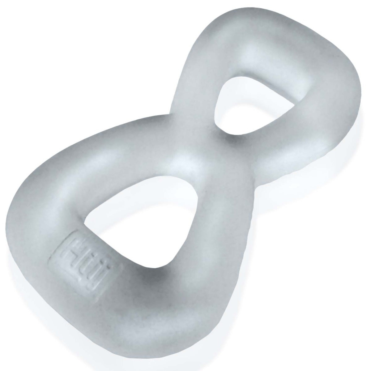 Hunkyjunk Boomerang Double Cock Ring & Ball Stretcher Clear Steam