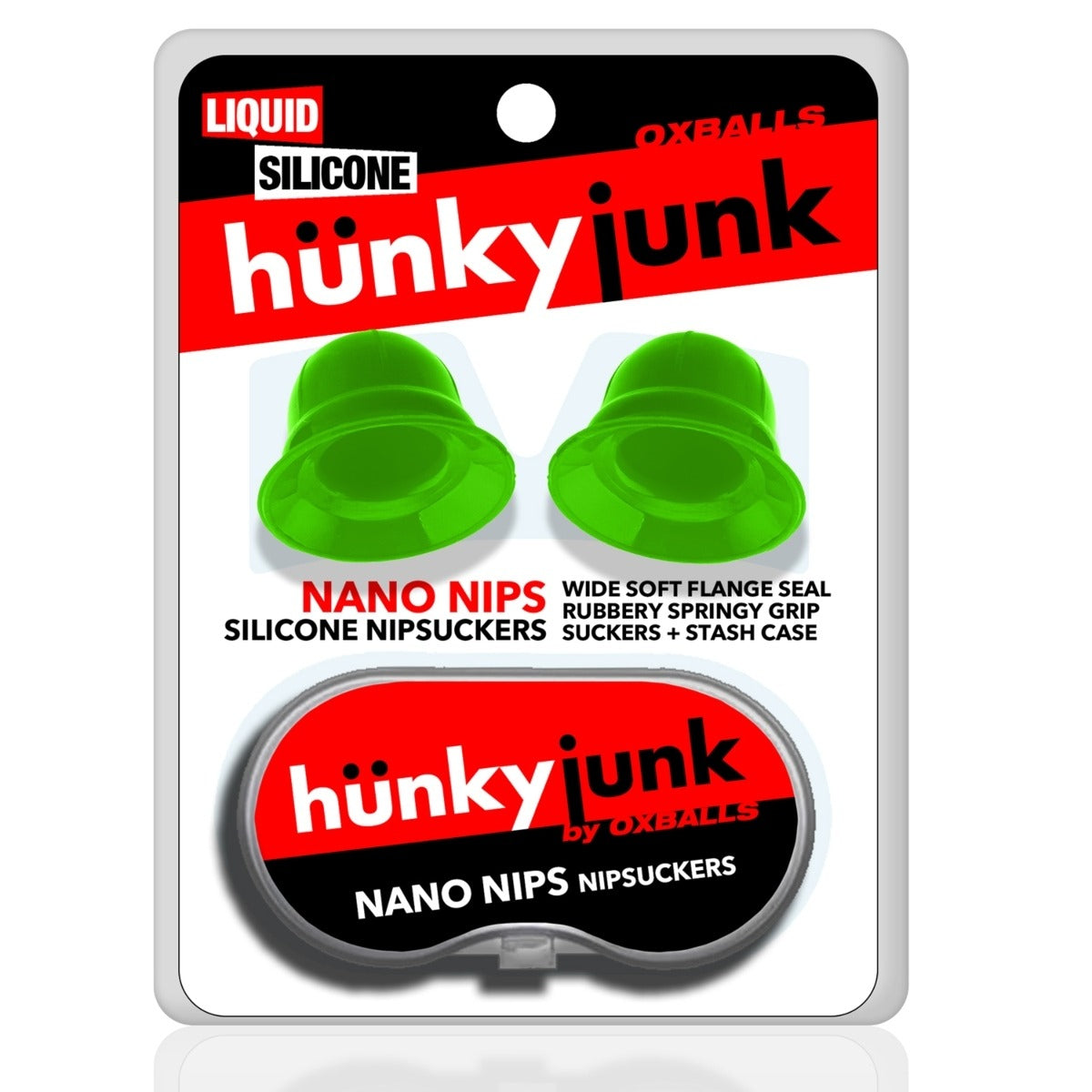 Hunkyjunk Nano Nips Nipple Suckers Lizard Silicone packaging front