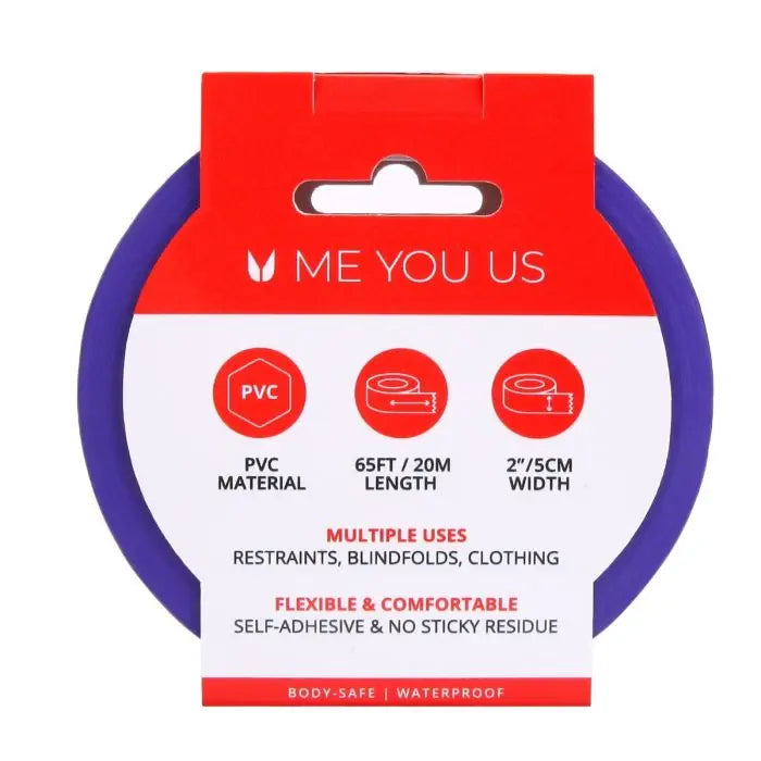 Me You Us Bound to Please Bondage Tape Purple 20m rear packaging