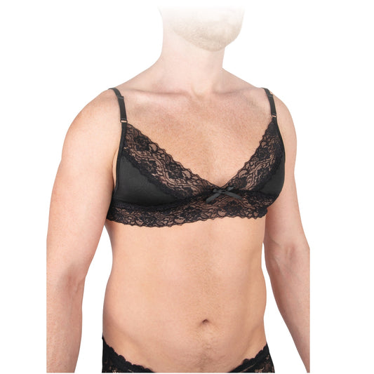 Prowler Male Lace Bra Black