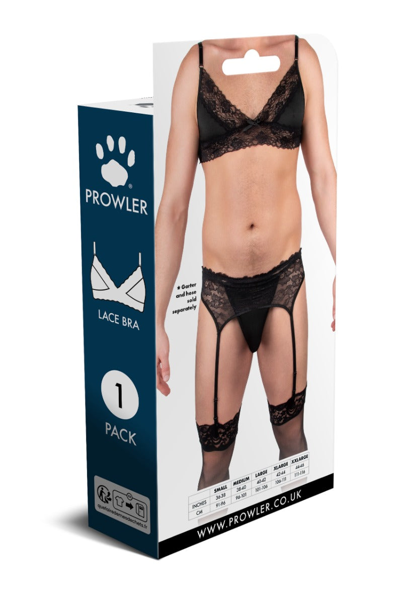 Prowler Male Lace Bra Black